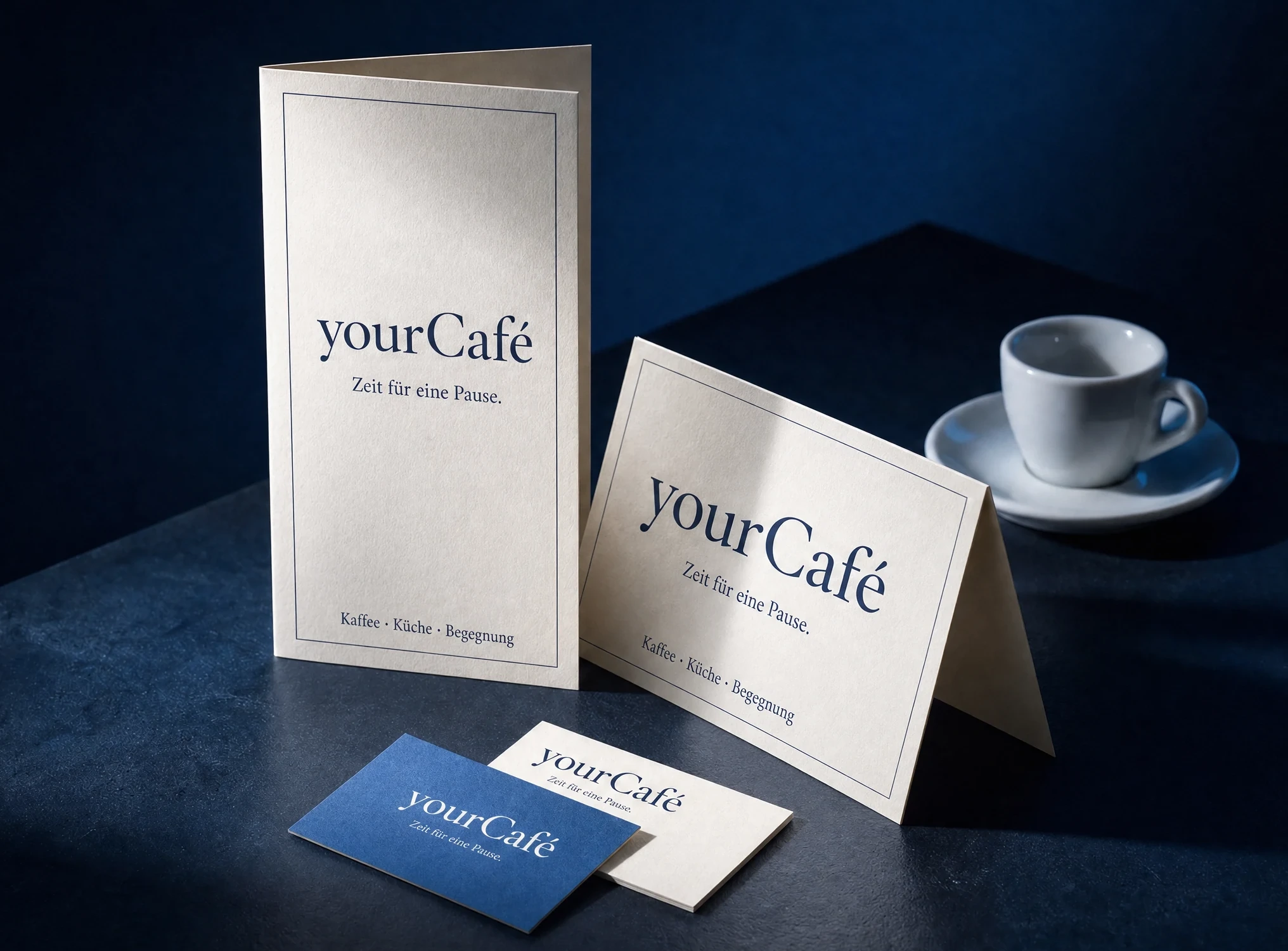 Ein Café. Ein zusammenhängender Auftritt.
